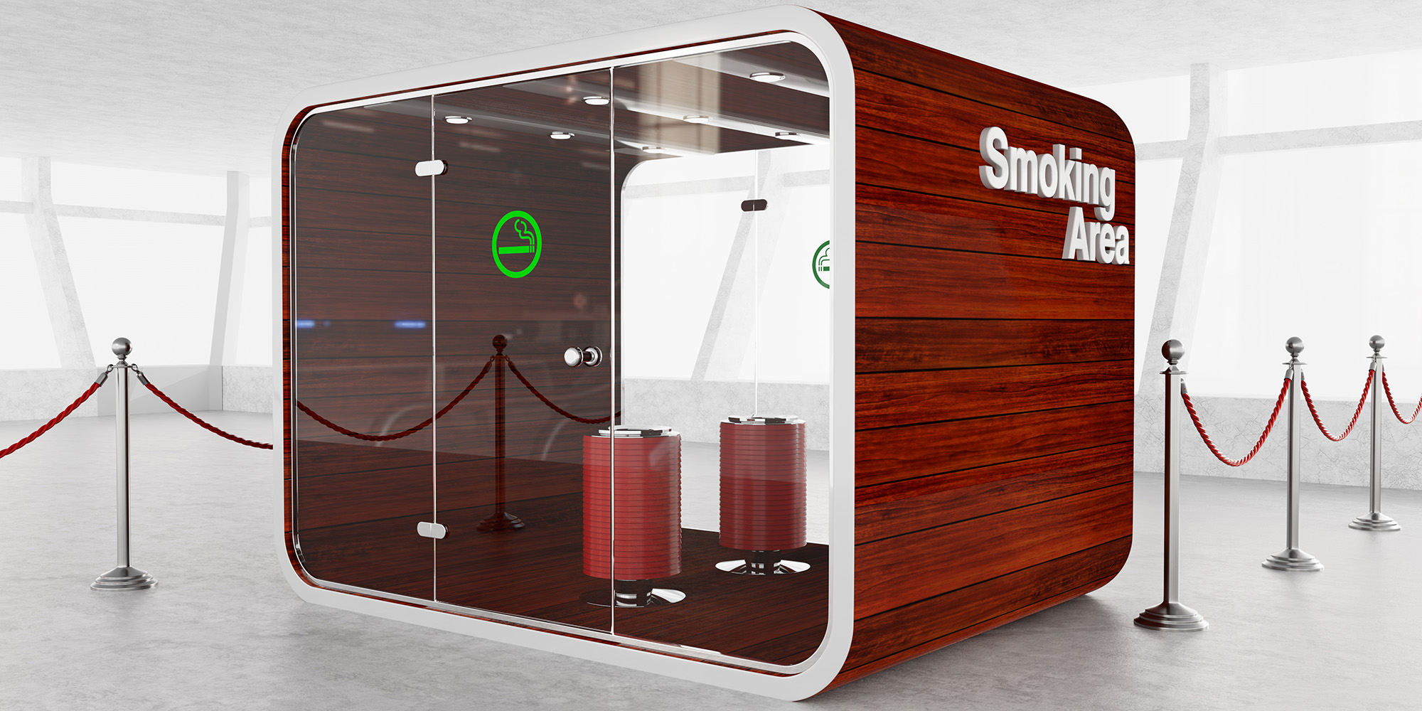 Очистка воздуха от табачного дыма в курительных кабинах